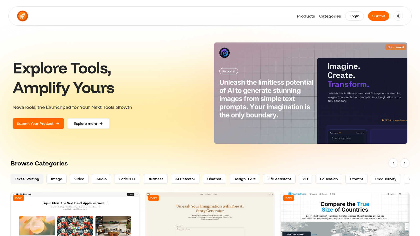 Nova Tools application interface and features
