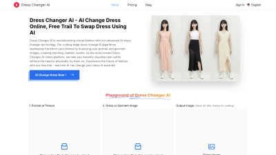 Dress Changer AI - Vintage computing tool for Design Tools