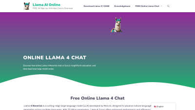 Llama AI Online - Vintage computing tool for Language & Translation