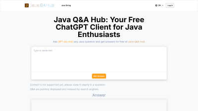 Java Q&A Hub - Vintage computing tool for Accessibility