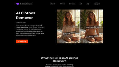 AI Clothes Remover - Vintage computing tool for Content Creation