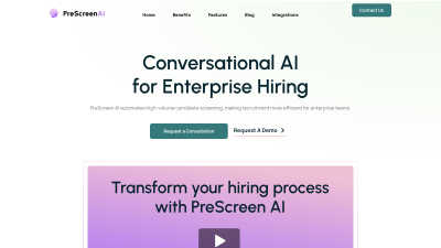 PreScreen AI - Vintage computing tool for AI Assistants