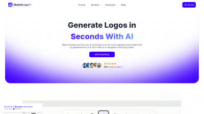 Sketch Logo AI - Vintage computing tool for Marketing