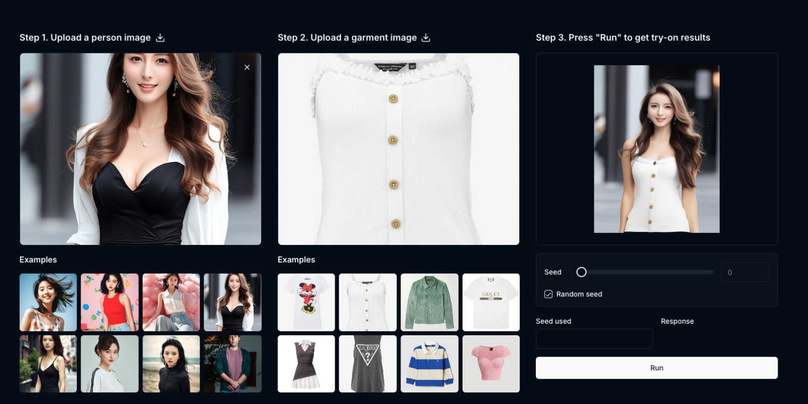AI Video/Image Generator application interface and features