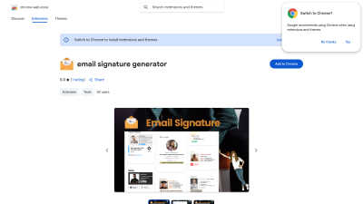 email signature generator - signmaker.io - Vintage computing tool for E-commerce