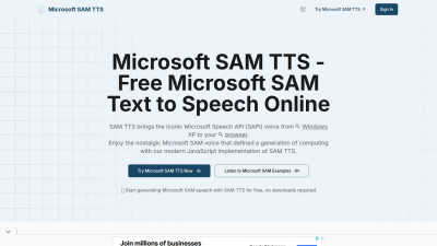 SAM TTS - AI tool for AI Assistants