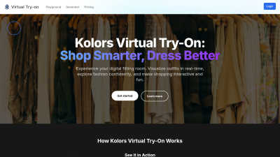 Kolors Virtual Try-On - Vintage computing tool for AI Assistants