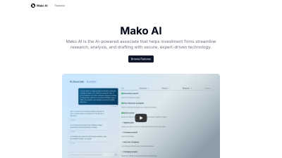 Mako AI - Vintage computing tool for Business Intelligence