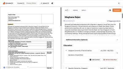 RemakeCV - Vintage computing tool for HR & Recruiting