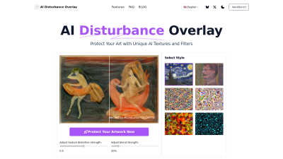 AI Disturbance Overlay - Vintage computing tool for Design Tools