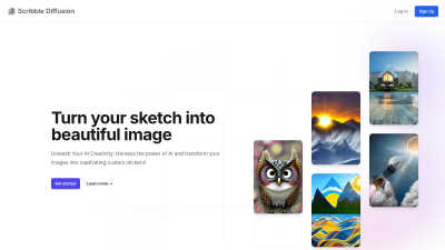 Scribble Diffusion - Vintage computing tool for Content Creation