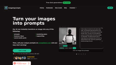 Imagetoprompts - Vintage computing tool for Copywriting