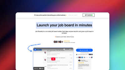 Job Boardly - Vintage computing tool for No Code & Low Code