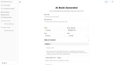 AI Book Generator - Vintage computing tool for Blogging & Publishing