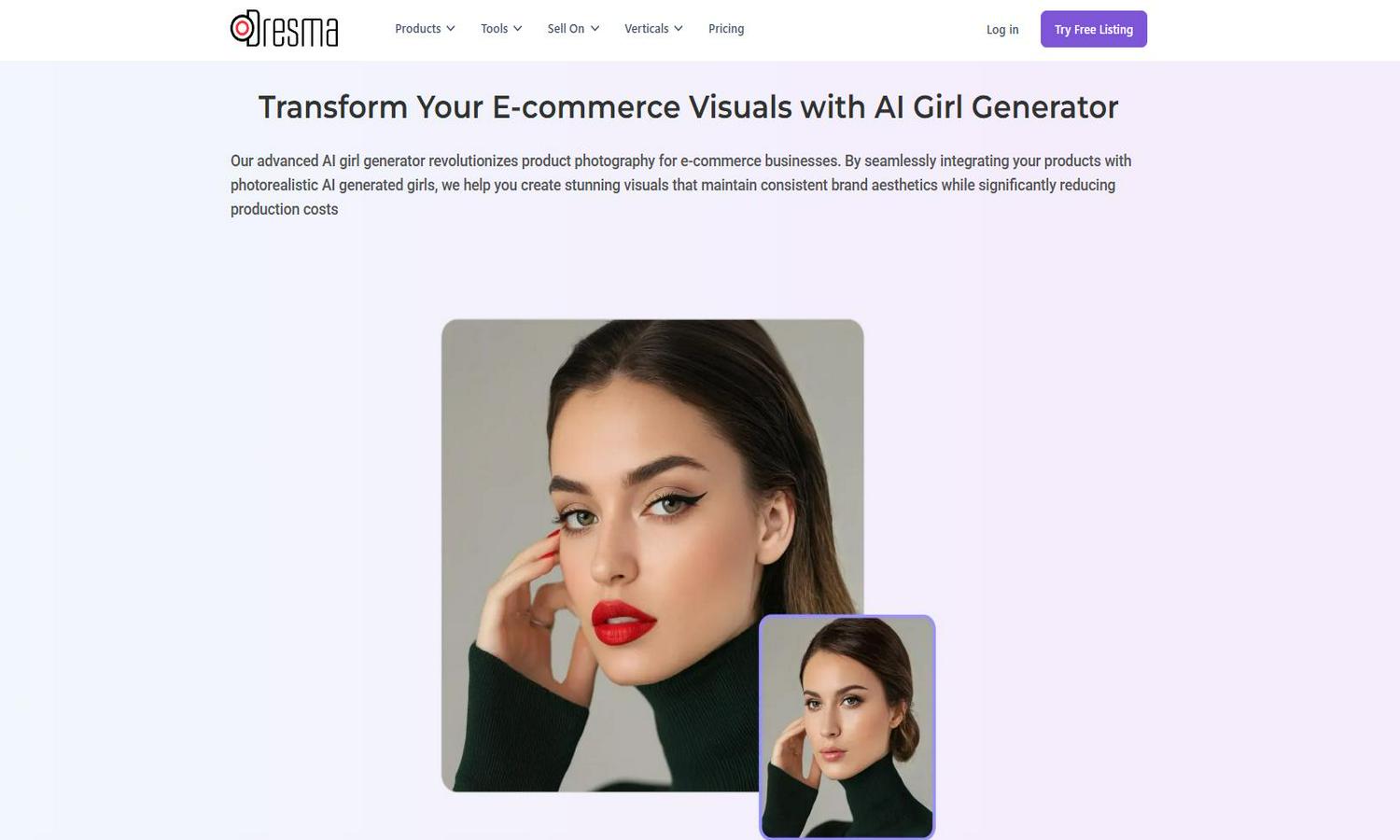 AI girl generator Website