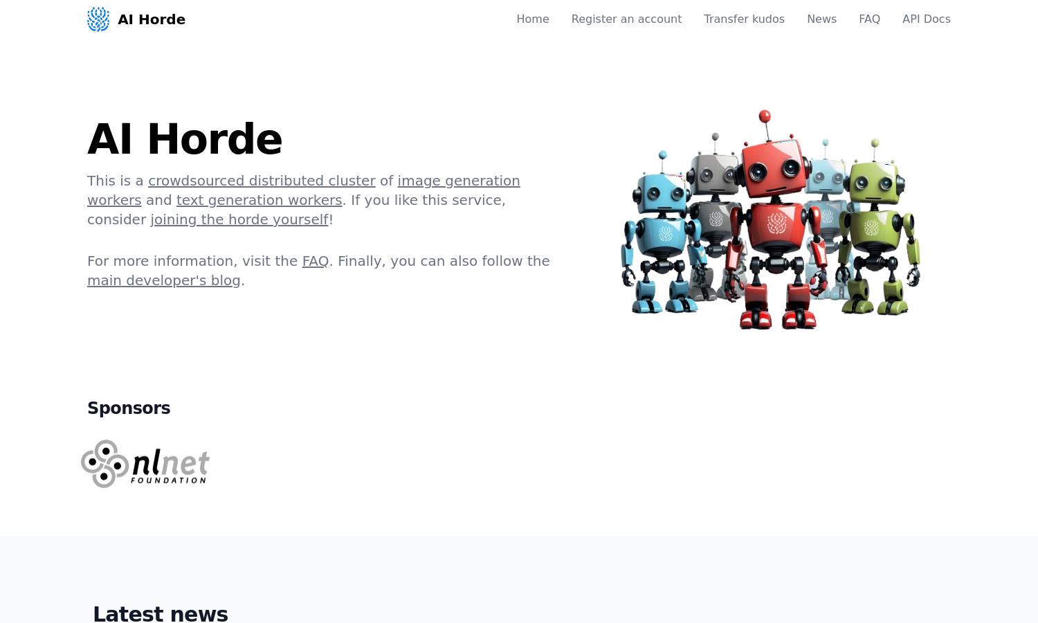 AI Horde Website