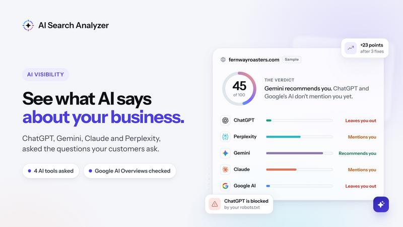 AI Search Analyzer screenshot