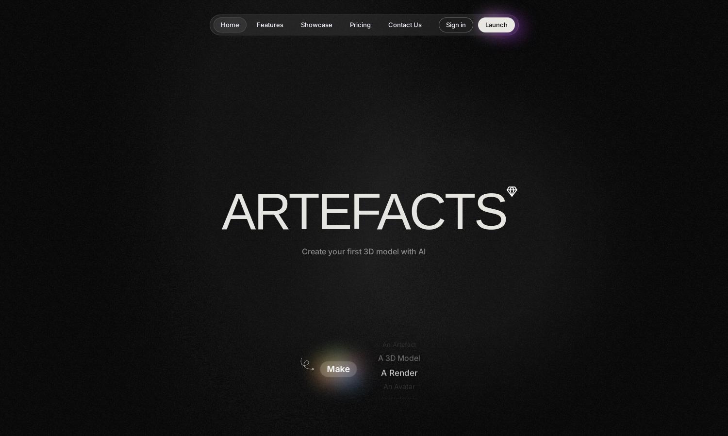 Artefacts.AI Website