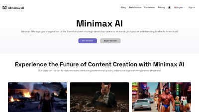 Minimax AI - Vintage computing tool for Content Creation
