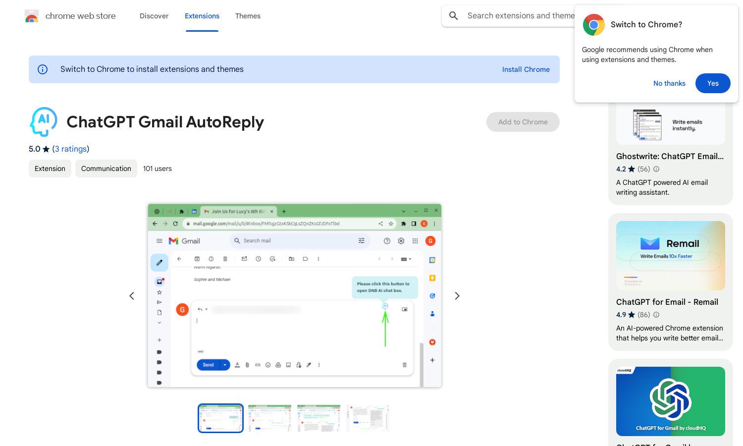 ChatGPT Gmail AutoReply Website