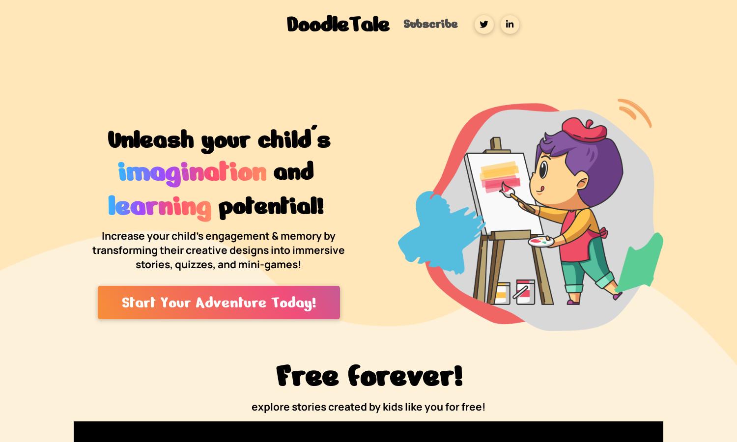 DoodleTale Website