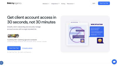 LinkMyAgency - Vintage computing tool for Marketing