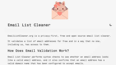Email List Cleaner - Vintage computing tool for Email Tools