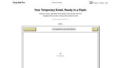 TempEmail - Vintage computing tool for Email Tools