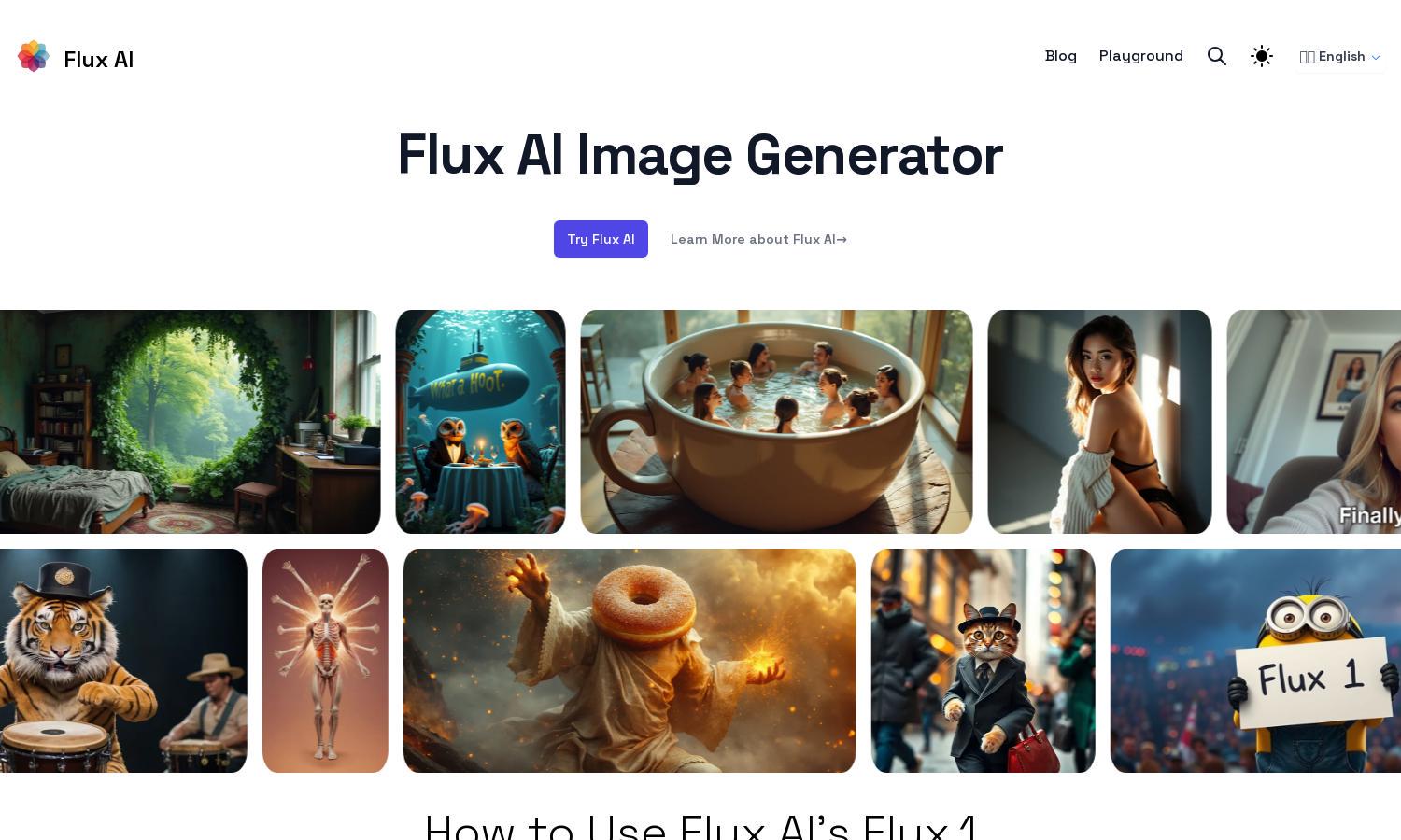 Flux AI Website