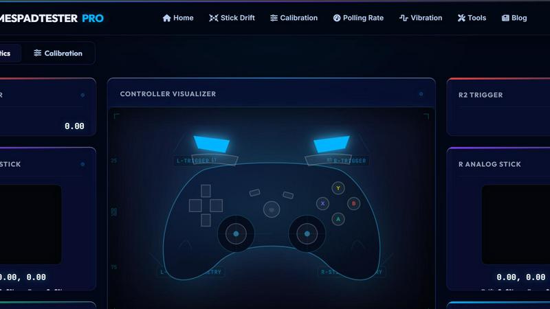 gamespadtesterpro.com screenshot