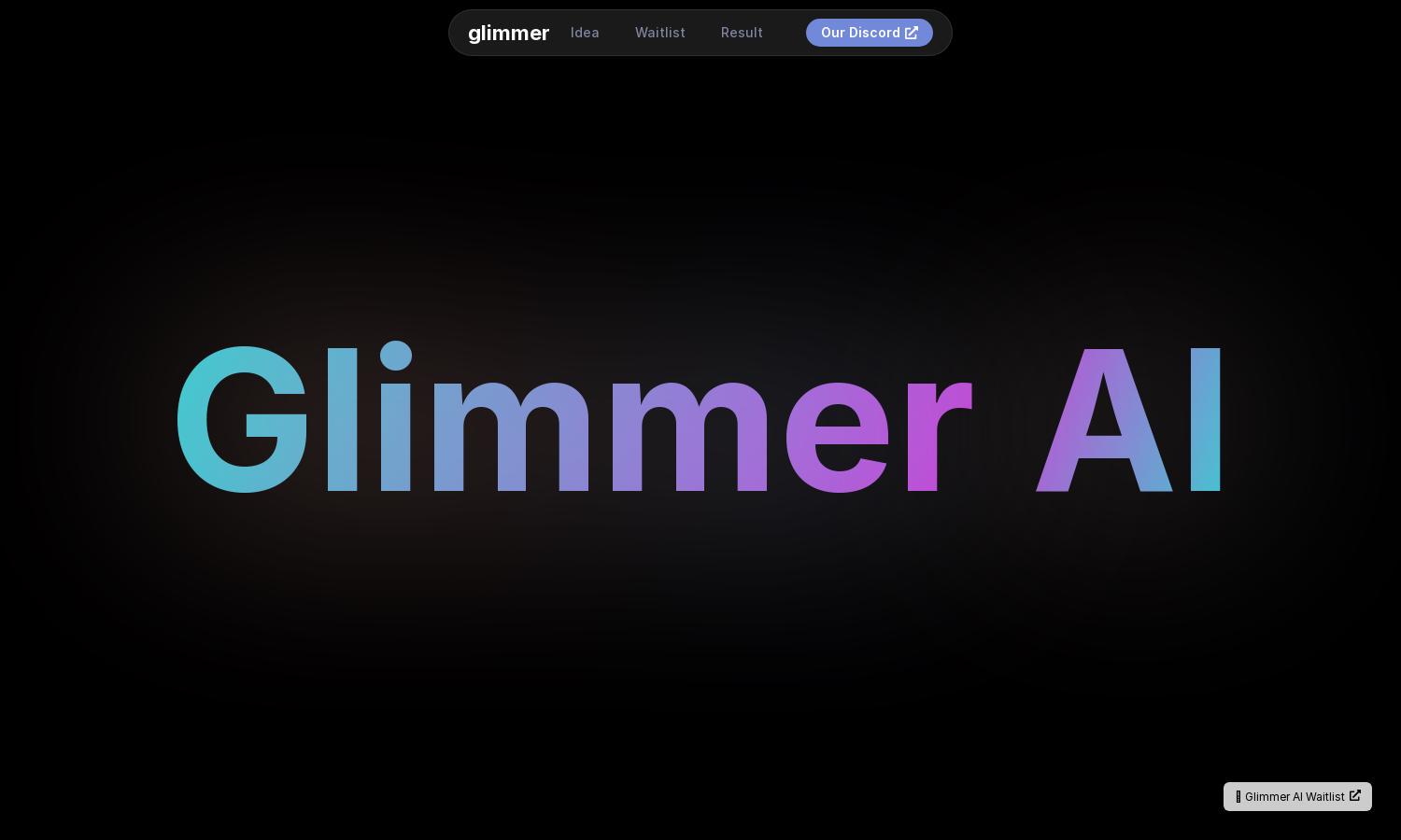 Glimmer AI Website