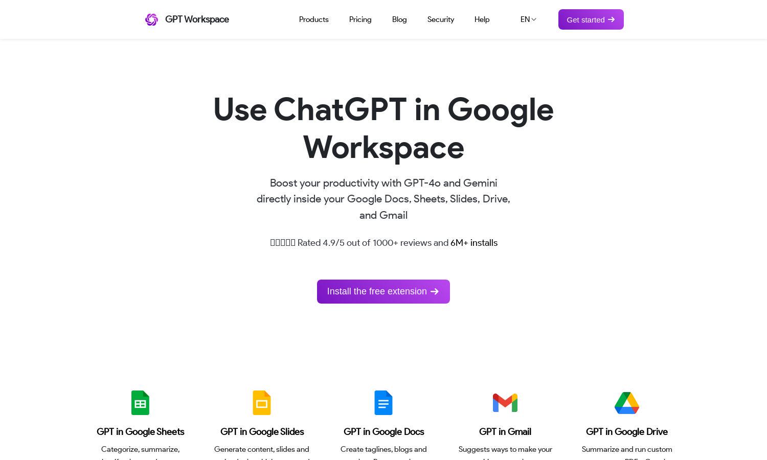 GPT Workspace Website