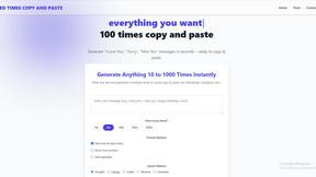 Hundred times copy and paste