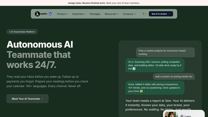 Lycia AI screenshot