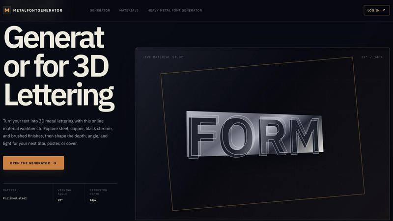 metalfontgenerator screenshot