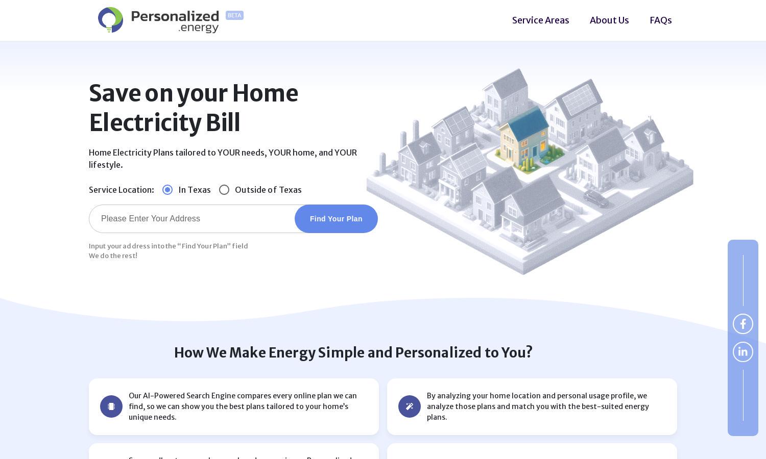 Personalized.energy Website