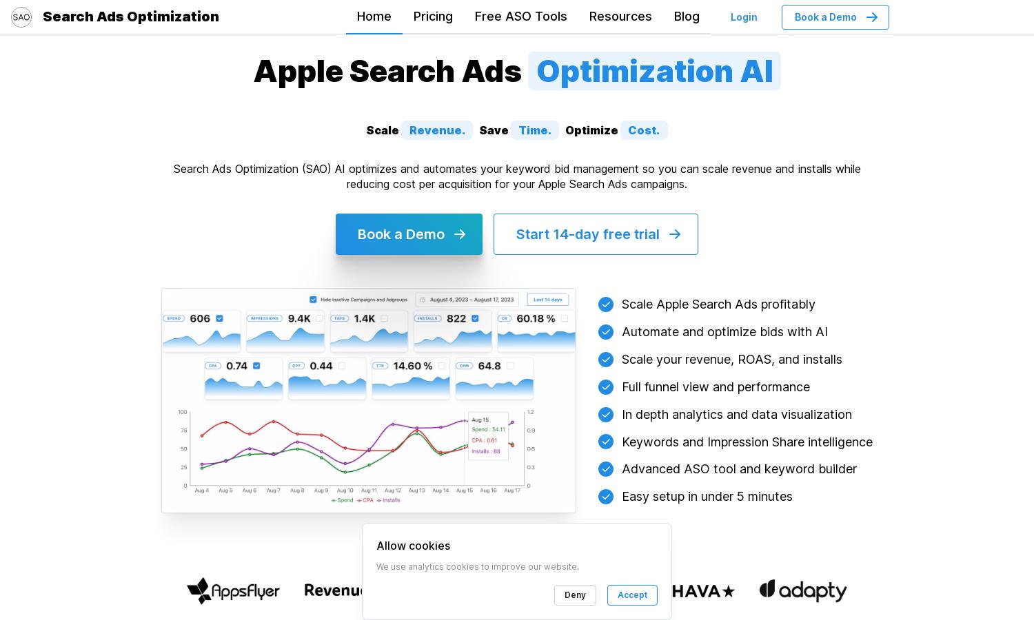 Search Ads Optimization Website