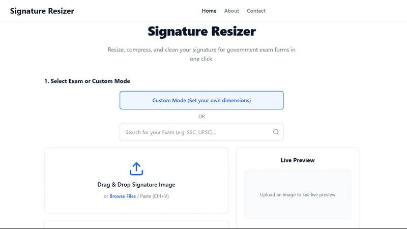 Signature Resizer screenshot
