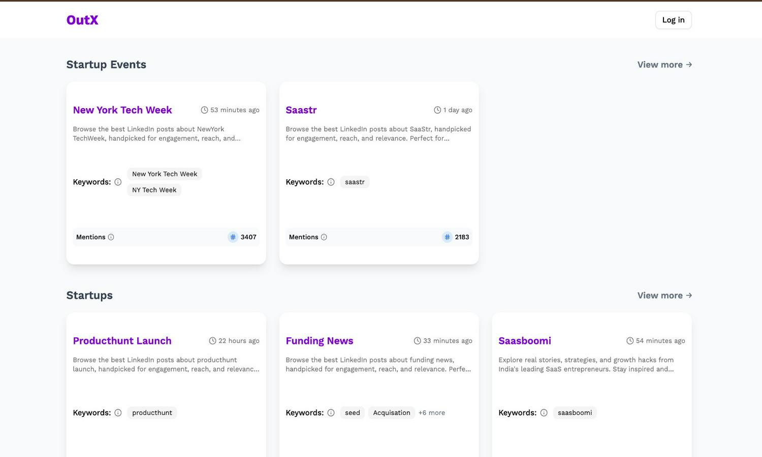 Social listening linkedin | OutX.ai Website