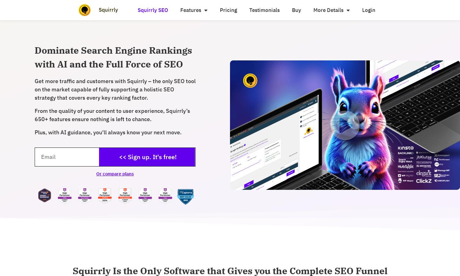 Squirrly SEO Website