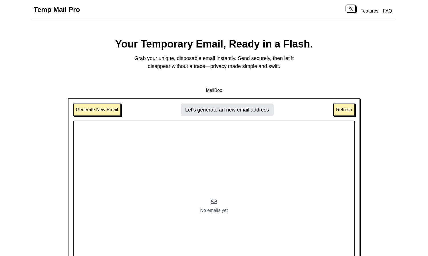 TempEmail Website