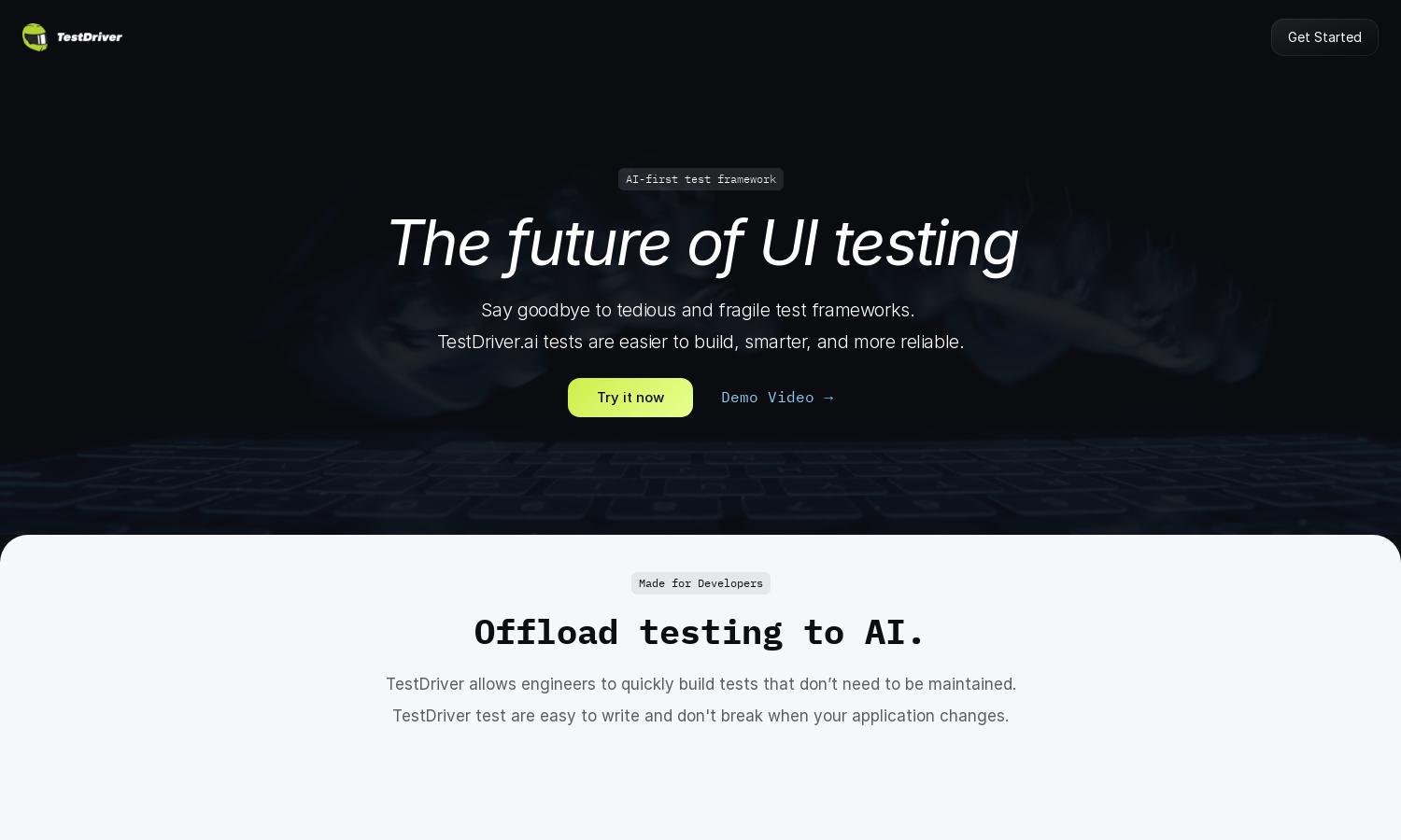 Testdriver.ai Website