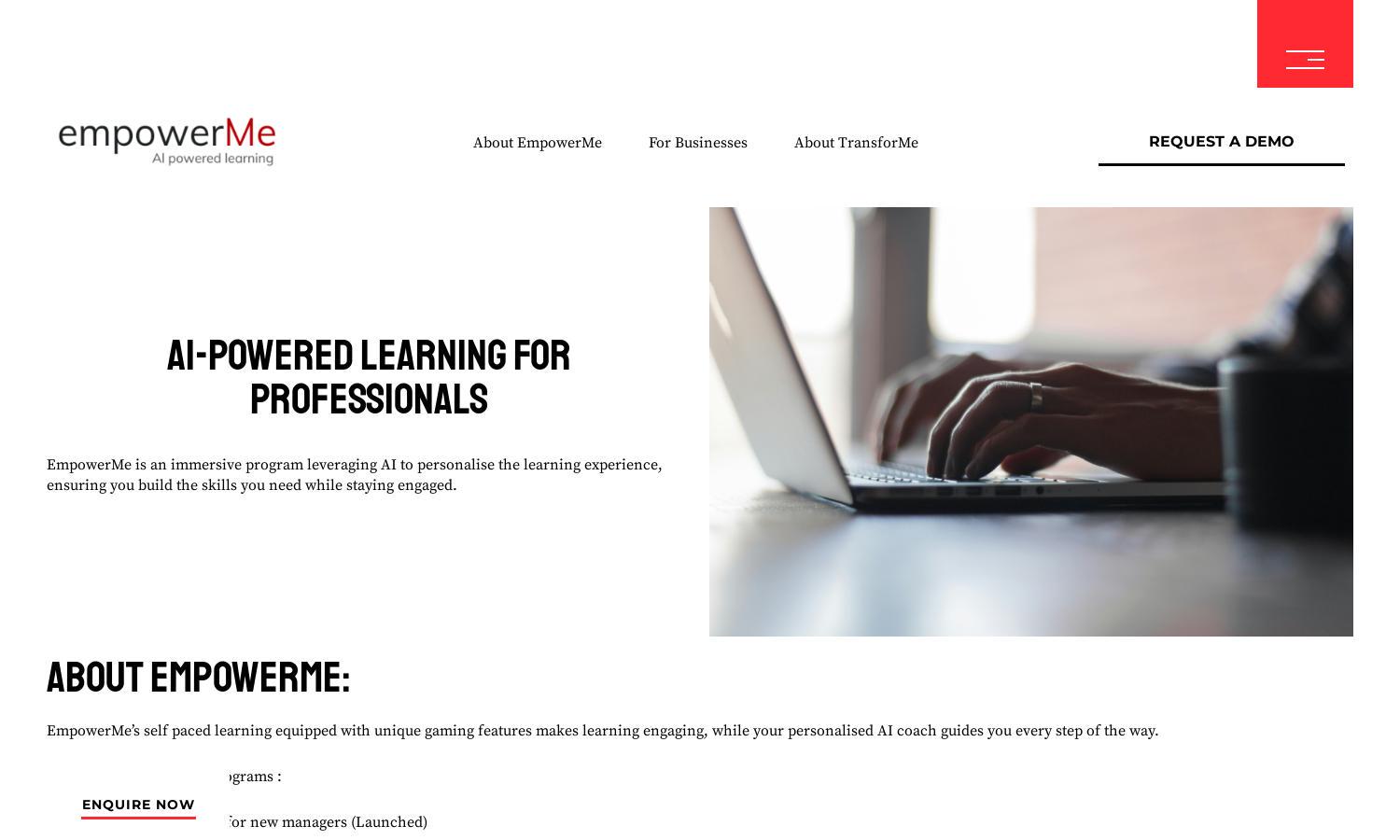 TransforMe Learning Website