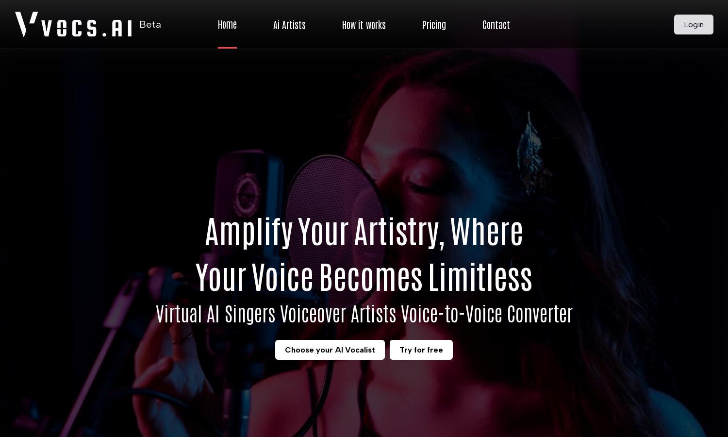 Vocs AI Website