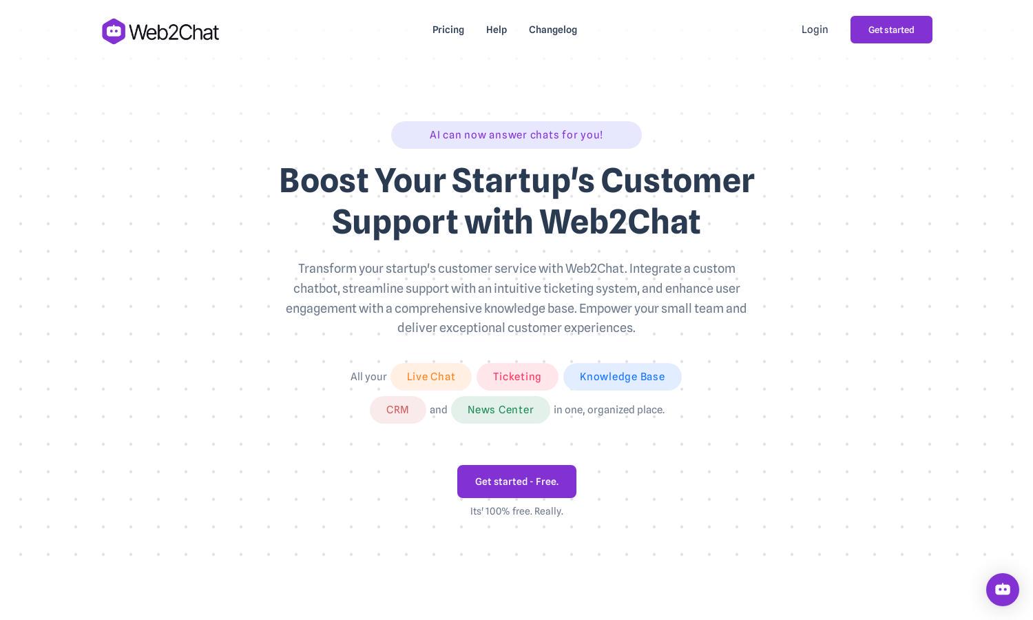 Web2Chat Website