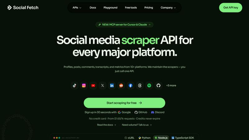 Social Fetch screenshot